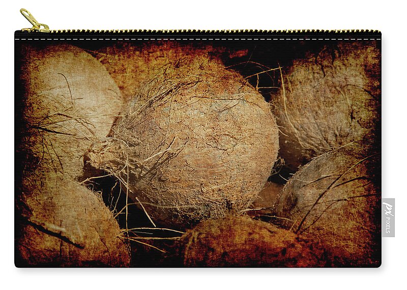 Renaissance Zip Pouch featuring the photograph Renaissance Coconut by Jennifer Wright