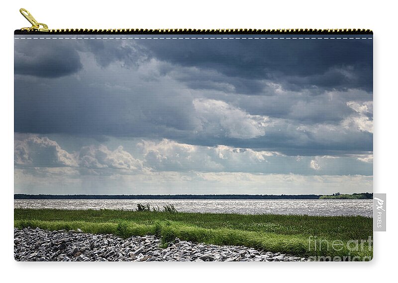 Rend Lake Zip Pouch featuring the photograph Rend Lake by Andrea Silies