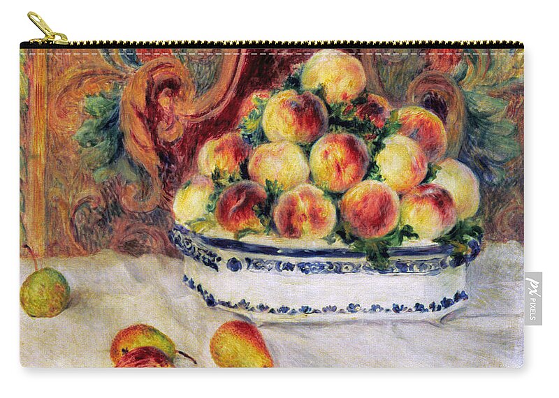 1881 Zip Pouch featuring the photograph Renoir: Peaches, 1881 by Granger