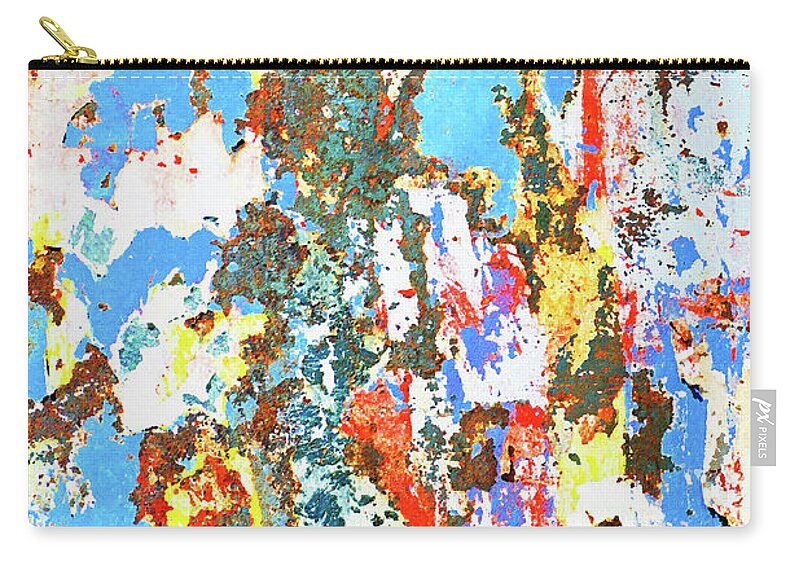 Paint Zip Pouch featuring the digital art Repaint Abstract by JustJeffAz Photography