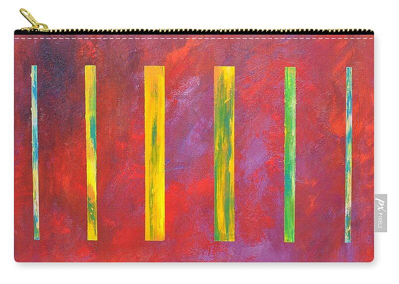 Imaginary Zip Pouch featuring the painting Repetitive strain by Eduard Meinema