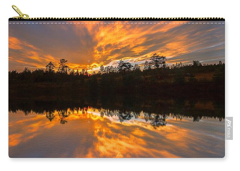 Landscape Zip Pouch featuring the photograph Rest In His Righteousness by Rose-Maries Pictures