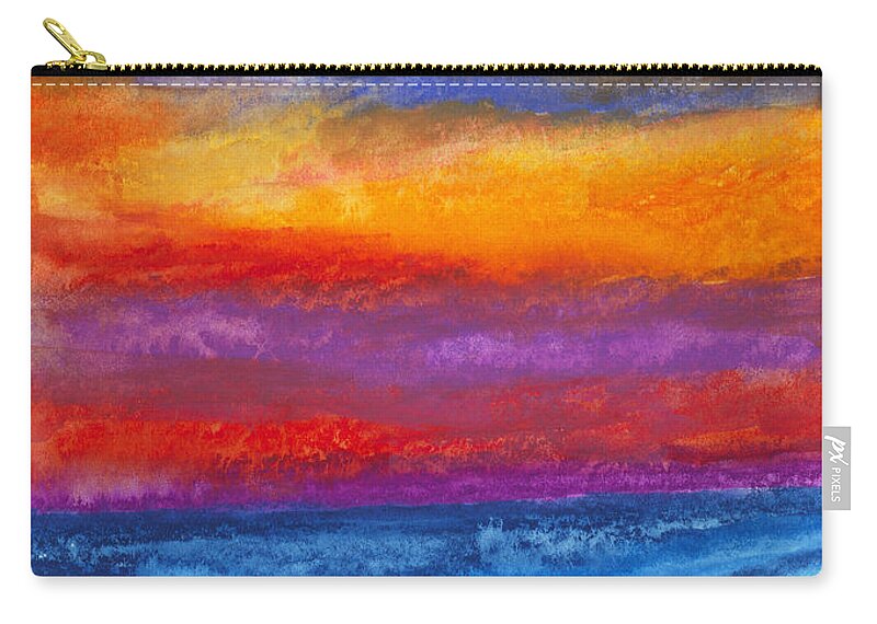 Ocean Zip Pouch featuring the painting Restless Sea by Stephen Anderson