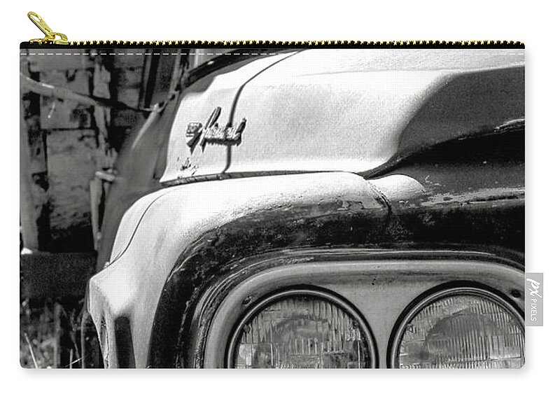 Antique Automobile Zip Pouch featuring the photograph Retirement by Holly Ross