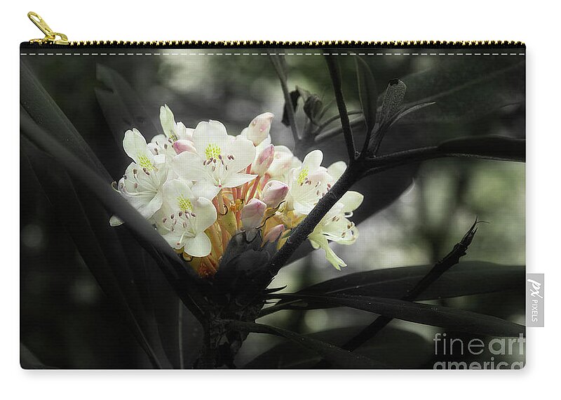 Blooming Rhododendron Carry-all Pouch featuring the photograph Rhododendron Blooms by Mike Eingle