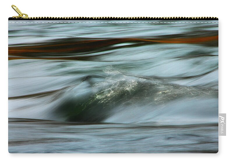 Water Zip Pouch featuring the photograph Ribbon Of Passion by Donna Blackhall