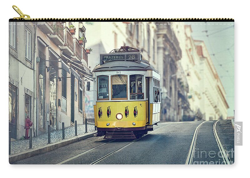 Kremsdorf Zip Pouch featuring the photograph Ride These Streets by Evelina Kremsdorf