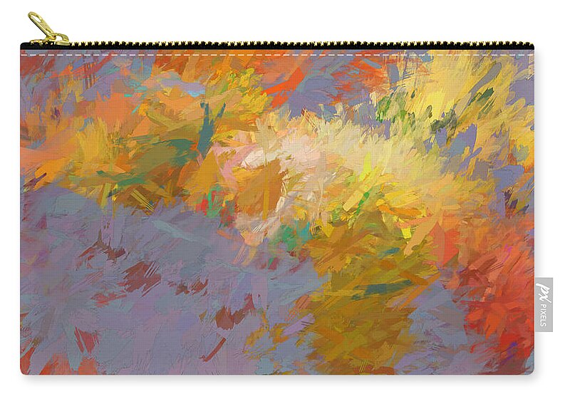 Abstract Zip Pouch featuring the photograph Riderless Horse by Steven Parker