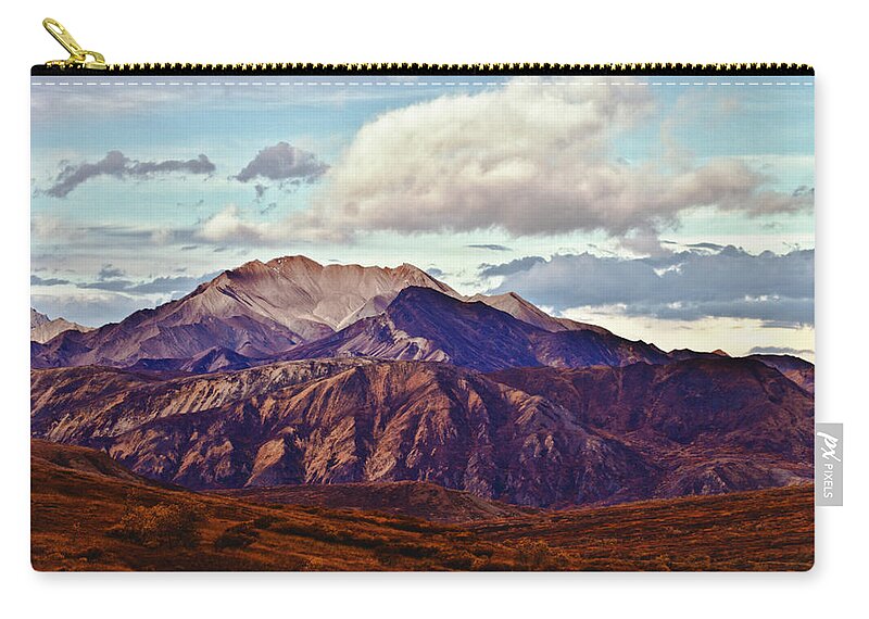 #jefffolger Zip Pouch featuring the photograph Ridgeline before Mountaintop by Jeff Folger