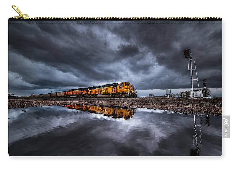 Storms Zip Pouch featuring the photograph Riding the Storm Out by Darren White