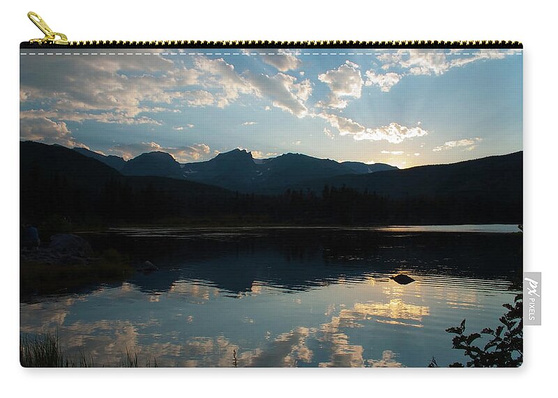 Colorado Zip Pouch featuring the photograph Ripples at Sunset by Julia McHugh