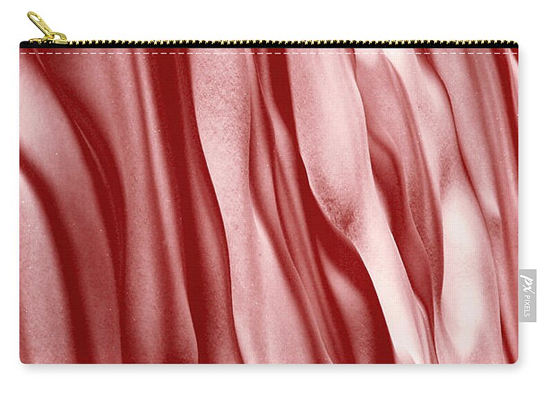 Red Zip Pouch featuring the photograph Rippling Waves by Linda McRae
