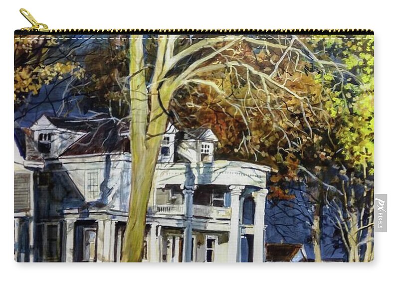 House Zip Pouch featuring the painting Rise Above The Storm by William Brody