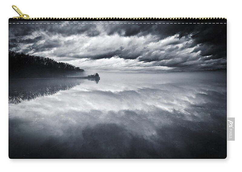 Cloudscape Zip Pouch featuring the photograph River of Dreams by Neil Shapiro