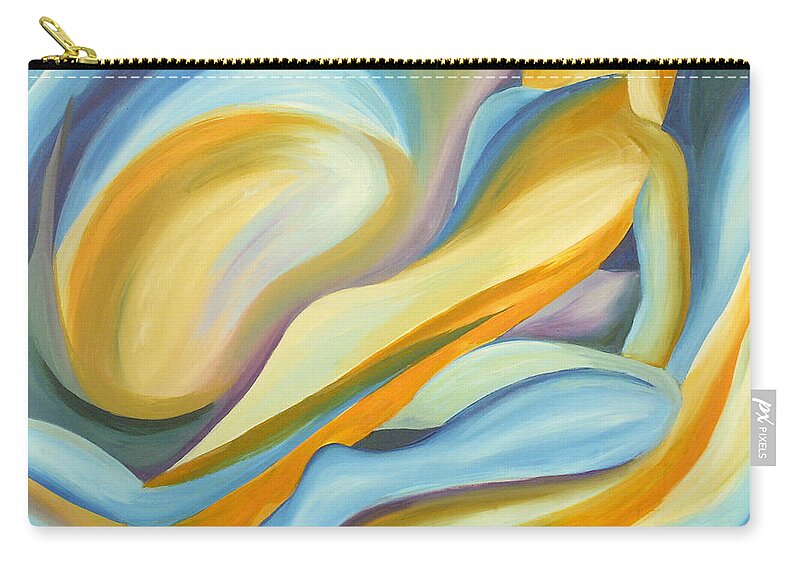 Figure Zip Pouch featuring the painting River by Trina Teele