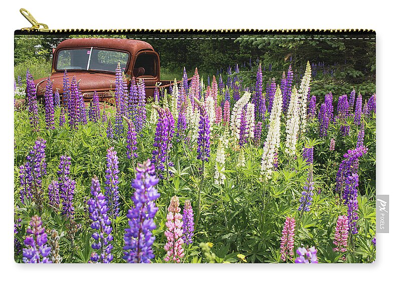 Lupines Carry-all Pouch featuring the photograph Roadside Attraction by Holly Ross