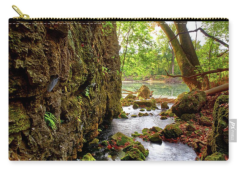 River Carry-all Pouch featuring the photograph Roaring Spring by Robert Charity
