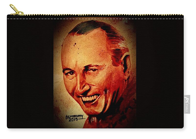 Believe It Or Not Carry-all Pouch featuring the painting Robert Ripley by Ryan Almighty