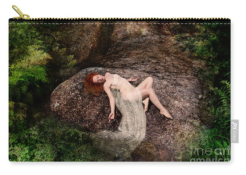 Beautiful Zip Pouch featuring the photograph Rock Bathing by Clayton Bastiani