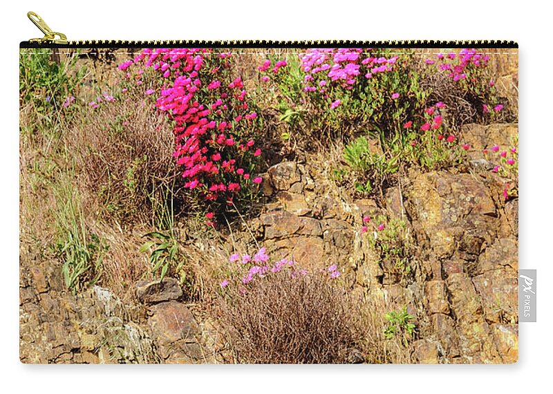 Australia Zip Pouch featuring the photograph Rock Cutting 1 by Werner Padarin