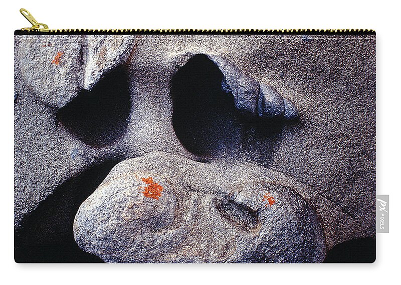 Face Carry-all Pouch featuring the photograph Rock Face by Ted Keller