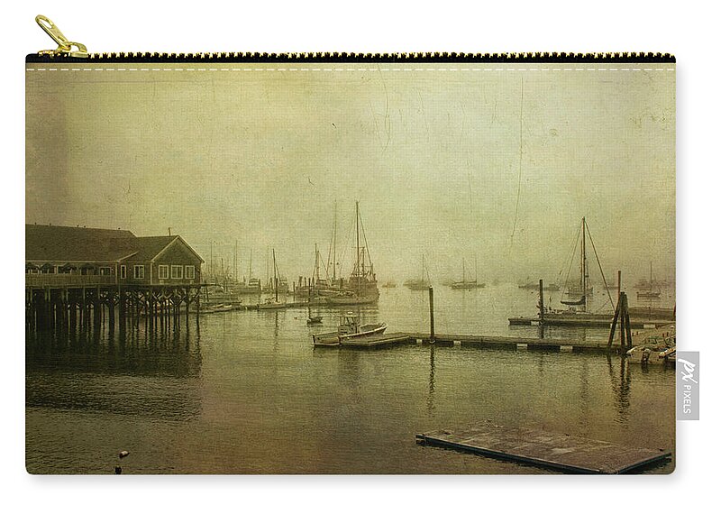 Cindi Ressler Zip Pouch featuring the photograph Rockland Harbor by Cindi Ressler