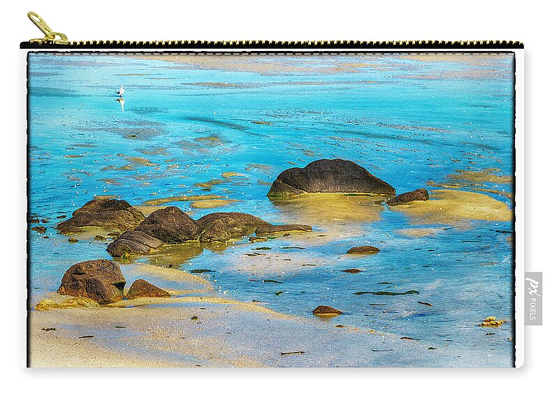 Rocks Zip Pouch featuring the photograph Rocks by R Thomas Berner