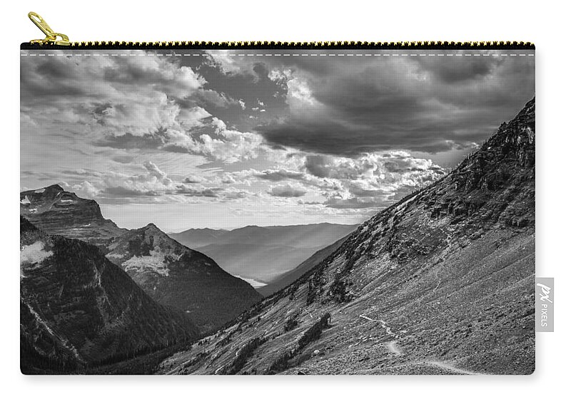 Glacier National Park Zip Pouch featuring the photograph Rocky Mountain Splendor by Adam Mateo Fierro