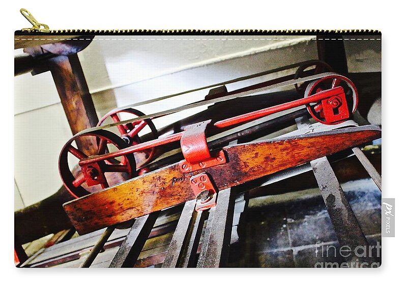 Industrial Equipment Zip Pouch featuring the photograph Rolling forward by Phil Cappiali Jr