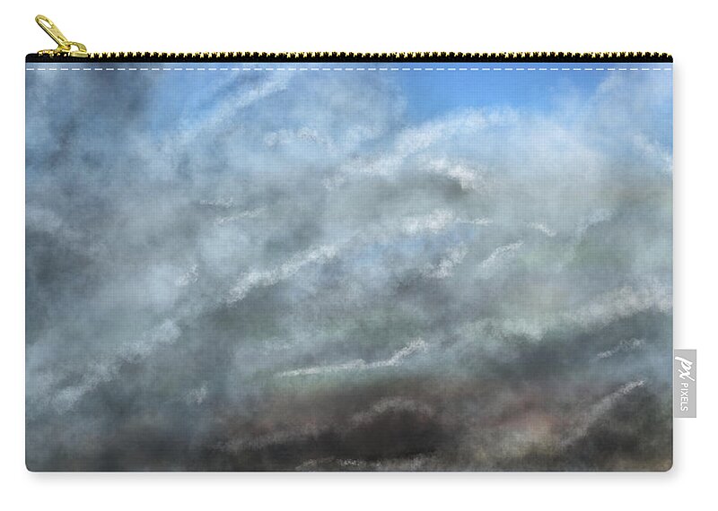Rolling Thunder Zip Pouch featuring the digital art Rolling Thunder by Mark Taylor