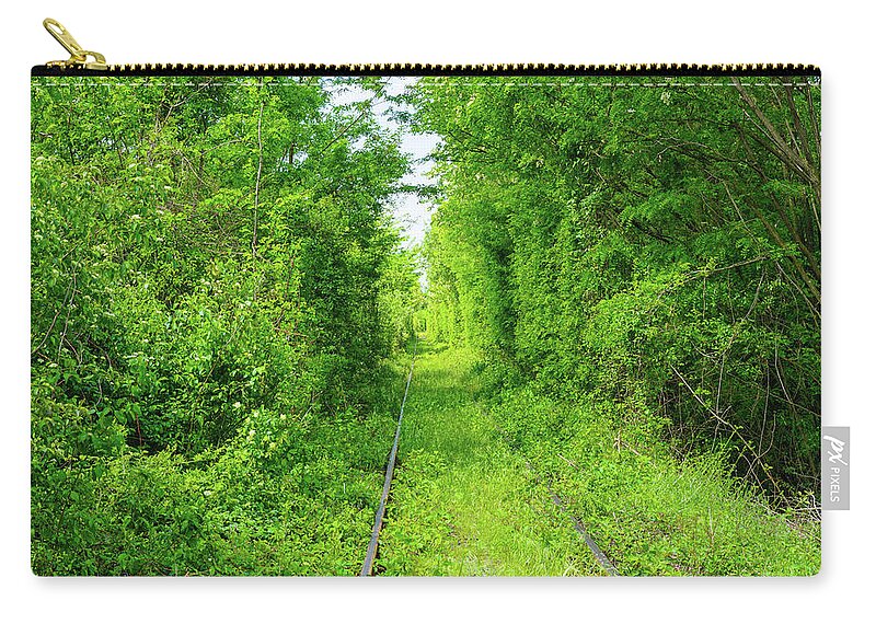 Romania Zip Pouch featuring the photograph Romanian Tunnel of Love by Matthew Kittens