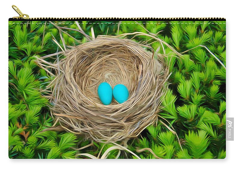 Robins Nest Zip Pouch featuring the photograph Romantic Skies Robins Nest by Aimee L Maher ALM GALLERY