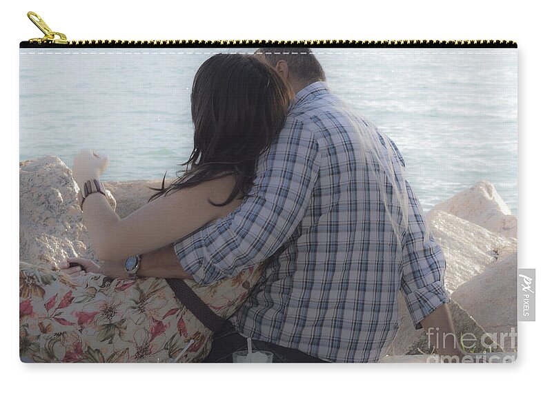 Love Zip Pouch featuring the photograph Romantic Whispers by Rene Triay FineArt Photos
