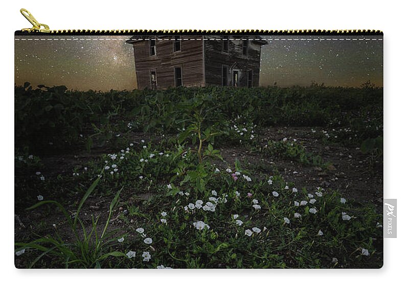 Field Zip Pouch featuring the photograph Room with a view by Aaron J Groen