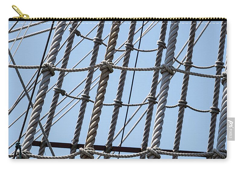 Rope Ladder Zip Pouch featuring the photograph Rope Ladder by Dale Kincaid