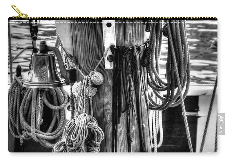 Adrian Laroque Zip Pouch featuring the photograph Ropes by LR Photography