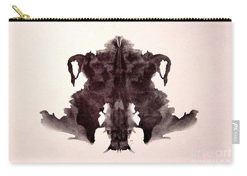 Science Carry-all Pouch featuring the photograph Rorschach Test Card No. 4 by Science Source