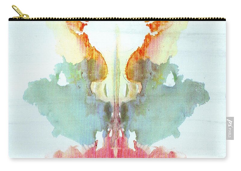 Science Zip Pouch featuring the photograph Rorschach Test Card No. 9 by Science Source