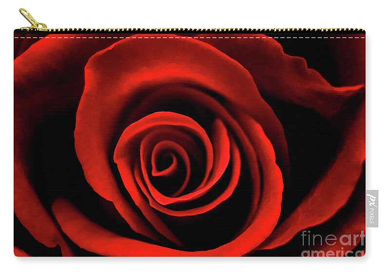 Flower Zip Pouch featuring the photograph Rose by Mariusz Talarek