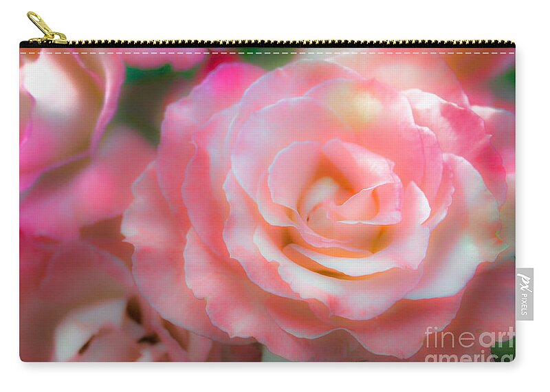 Roses Zip Pouch featuring the photograph Rose by Toni Somes