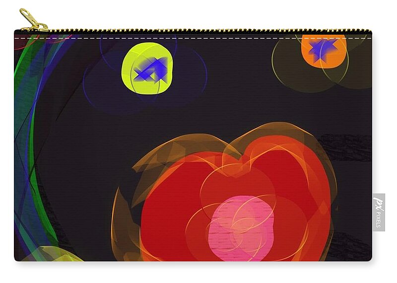  Carry-all Pouch featuring the digital art Rosebud by Susan Fielder