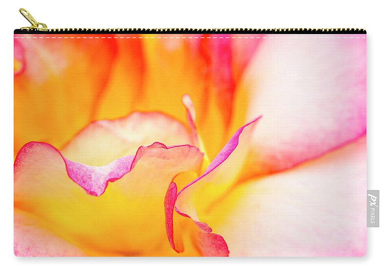 Valentine Zip Pouch featuring the photograph Rosy Curves by Teri Virbickis