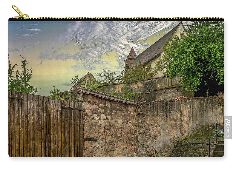 Rothenburg Zip Pouch featuring the photograph Rothenburg 15 by Will Wagner