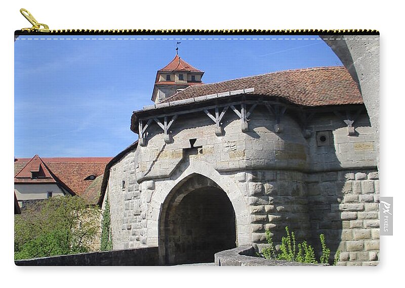 Rothenburg Zip Pouch featuring the photograph Rothenburg 2 by Randall Weidner