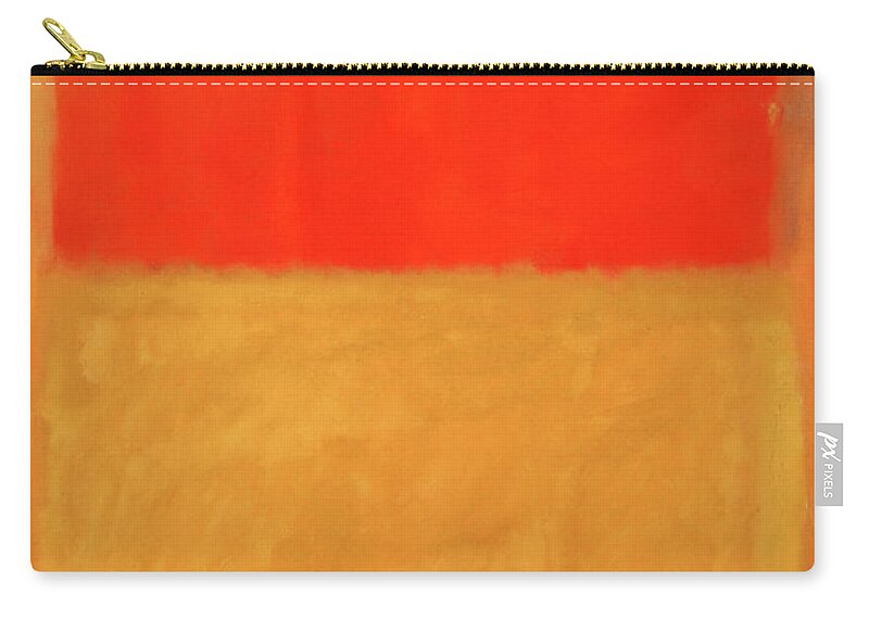 Untitled Zip Pouch featuring the photograph Rothko's Orange And Tan by Cora Wandel