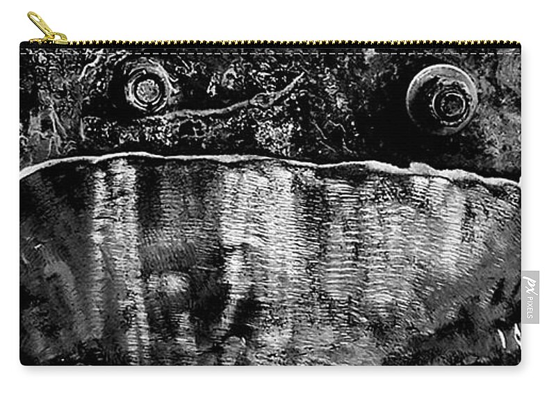 Newel Hunter Zip Pouch featuring the photograph Rough Cut by Newel Hunter