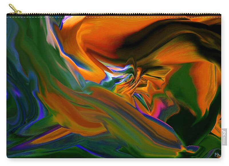  Original Contemporary Zip Pouch featuring the digital art Rough One by Phillip Mossbarger