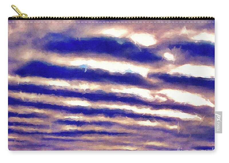 Clouds Zip Pouch featuring the photograph Rows of Clouds by Phil Perkins