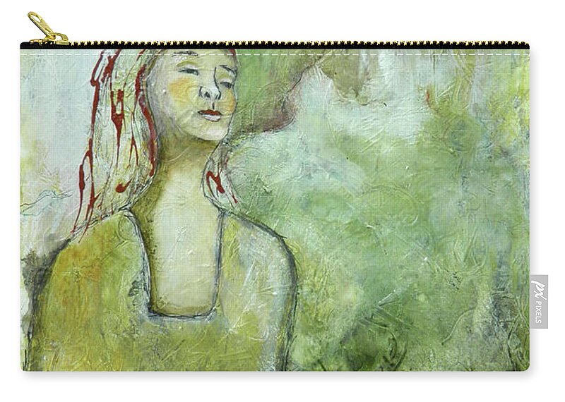 Landscape Zip Pouch featuring the painting Royal Dreams by Terry Honstead