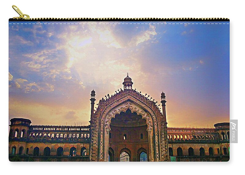 City Zip Pouch featuring the photograph Rumi gate by Atullya N Srivastava